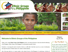 Tablet Screenshot of ethnicgroupsphilippines.com